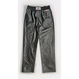 Women's Longchamp x Emotionally Unavailable Collab Black Lambskin Pants Medium
